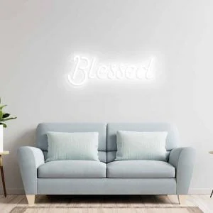 LED neono iškaba „BLESSED”