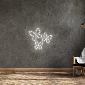 LED neon sign “BUTTERFLIES”