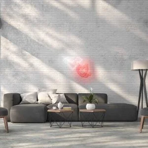 LED neono iškaba „ANGELAS IR VELNIAS”
