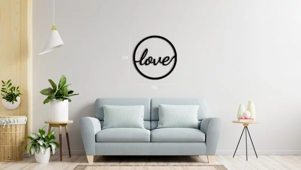 Sieninė dekoracija "LOVE" - Image 7