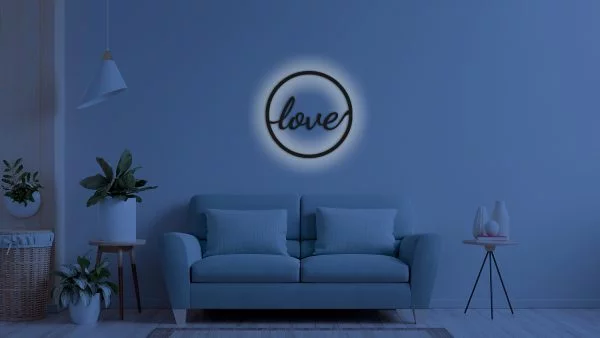Sieninė dekoracija "LOVE" - Image 6