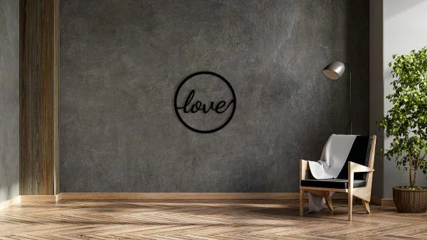 Sieninė dekoracija "LOVE" - Image 4
