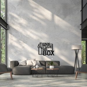 Wall decoration “THINK OUTSIDE THE BOX”