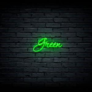 Led neon sign “Green”