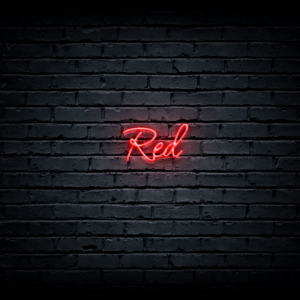 Led neon sign “Red”