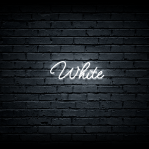Led neon sign “White”