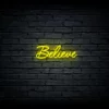 Led neon sign "Believe