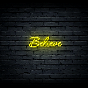 Led neon sign “Believe