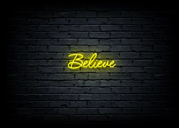 Led neon sign "Believe