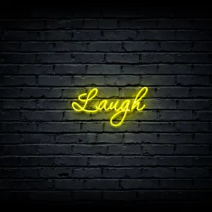 Led neon sign “Laugh