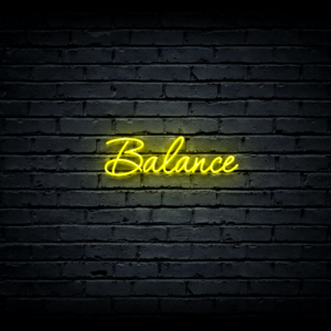 Led neon sign “Balance”
