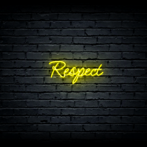 Led neon sign “Respect