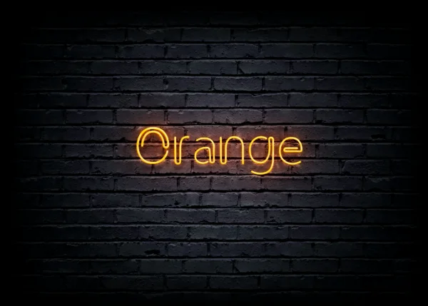 Led neon sign "Orange"