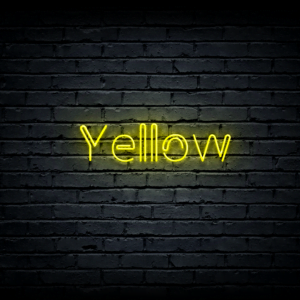 Led neon sign “Yellow