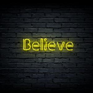 Led neon sign “Believe