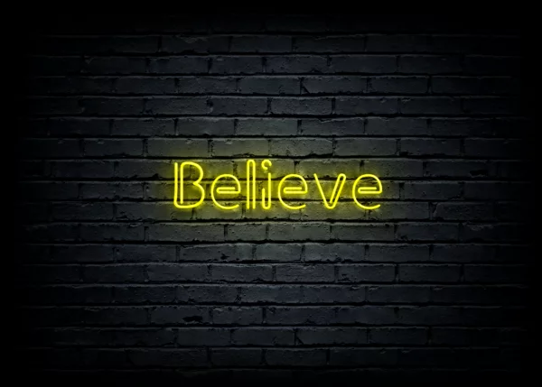 Led neon sign "Believe - Image 2
