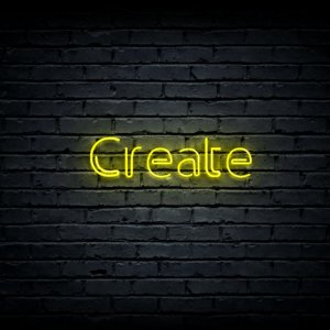 Led neon sign “Create
