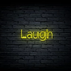 Led neon sign “Laugh
