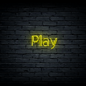Led neon sign “Play