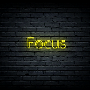 Led neon sign “Focus