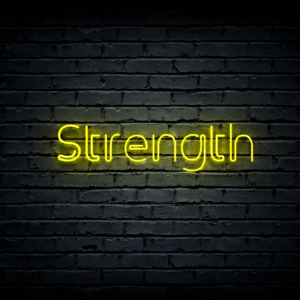 Led neon sign “Strength”