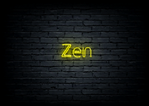 Led neono iškaba „Zen”