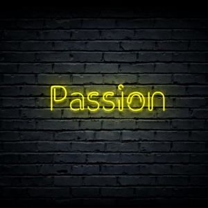 Led neono iškaba „Passion“