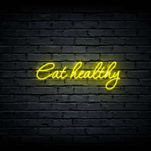 Led neon sign “Eat healthy”