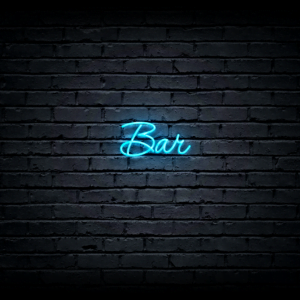 Led neon sign “Bar”