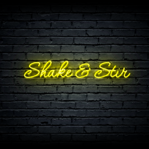 Led neon sign “Shake & Stir”