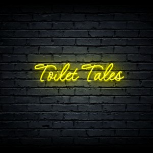 Led neono iškaba „Toilet Tales”