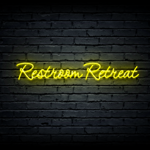 Led neon sign “Restroom Retreat”