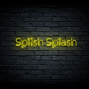 Led neon sign “Splish Splash”