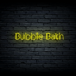 Led neono iškaba „Bubble Bath”