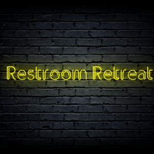 Led neono iškaba „Restroom Retreat”