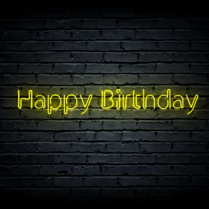 Led neon sign “Happy Birthday”