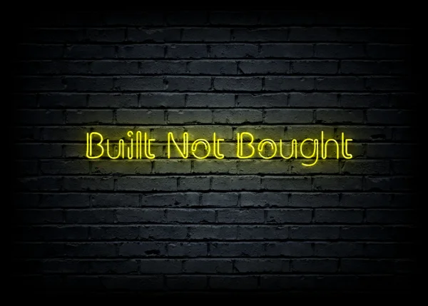 Led neono iškaba "Built Not Bought" - Image 2