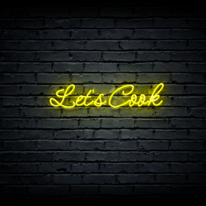 Led neon sign “Let’s Cook”