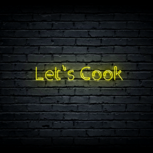 Led neon sign “Let’s Cook”