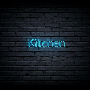 Led neono iškaba „Kitchen”