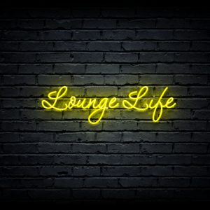 Led neono iškaba „Lounge Life”