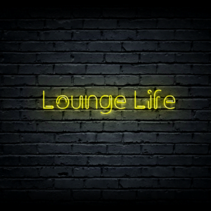 Led neono iškaba „Lounge Life”