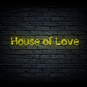 Led neono iškaba „House of Love”