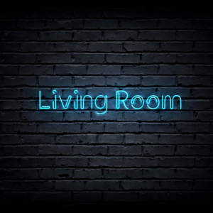 Led neon sign “Living Room”