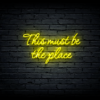 Led neono iškaba "This must be the place"