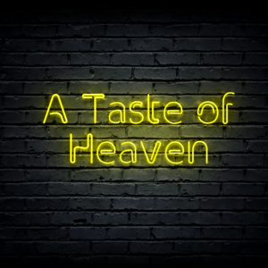 Led neono iškaba „A Taste of Heaven“