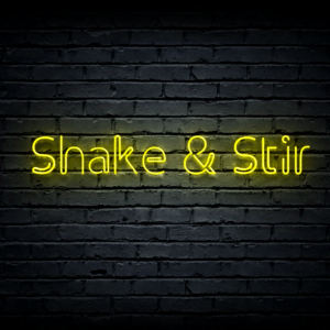 Led neono iškaba „Shake & Stir”