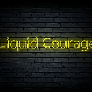Led neon sign “Liquid Courage”