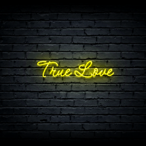 Led neon sign “True Love”