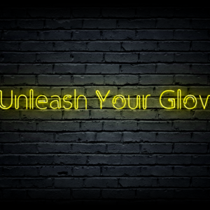 Led neono iškaba „Unleash Your Glow”